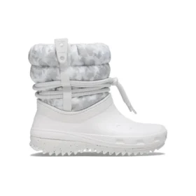 Μπότες Classic Neo Puff Luxe «Λευκό-Γκρι»