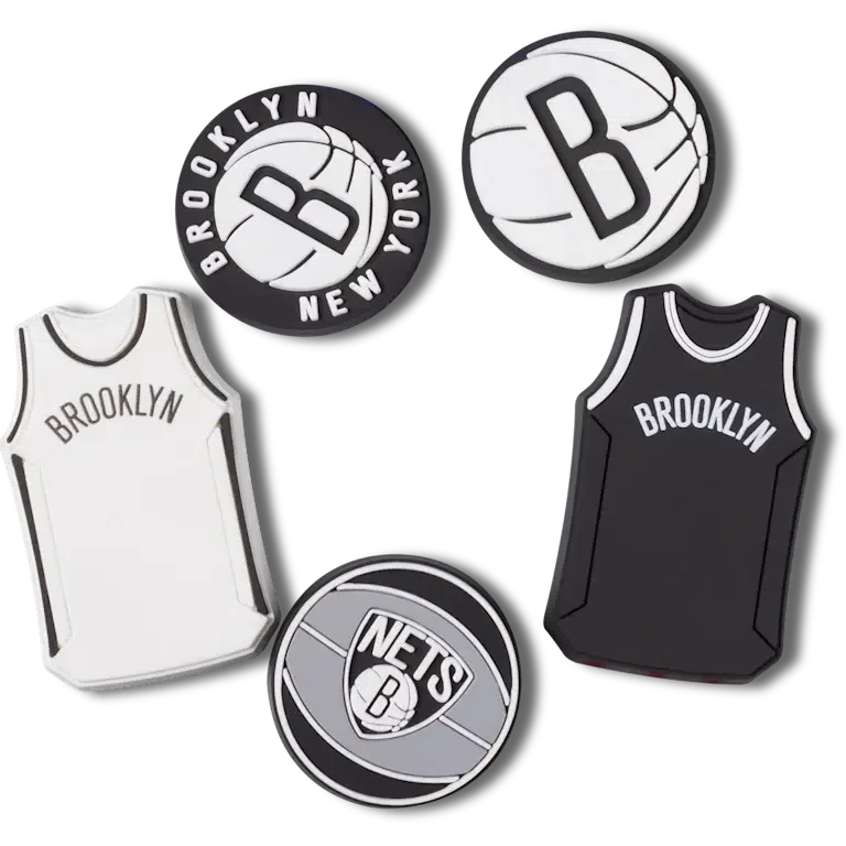Nba Brooklyn Nets 5 Pack Γούρια Jibbitz™ Nba Brooklyn Nets 5 Pack Γούρια Jibbitz™