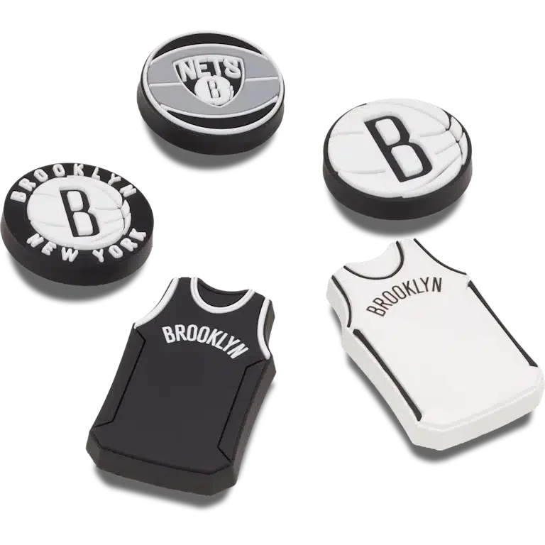 Nba Brooklyn Nets 5 Pack Γούρια Jibbitz™ Nba Brooklyn Nets 5 Pack Γούρια Jibbitz™
