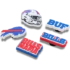NFL Buffalo Bills, σετ 5 γουριών Jibbitz για παπούτσια