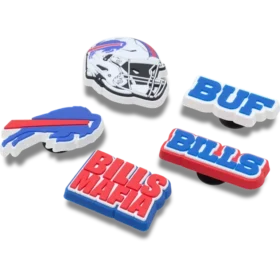 NFL Buffalo Bills, σετ 5 γουριών Jibbitz για παπούτσια