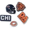NFL Chicago Bears, σετ 5 γουριών Jibbitz για παπούτσια