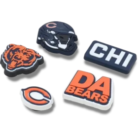 NFL Chicago Bears, σετ 5 γουριών Jibbitz για παπούτσια