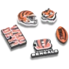 NFL Cincinnati Bengals, σετ 5 γουριών Jibbitz για παπούτσια