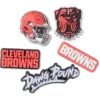 NFL Cleveland Browns, σετ 5 γούρια Jibbitz για παπούτσια