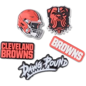 NFL Cleveland Browns, σετ 5 γούρια Jibbitz για παπούτσια