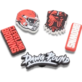 NFL Cleveland Browns, σετ 5 γούρια Jibbitz για παπούτσια