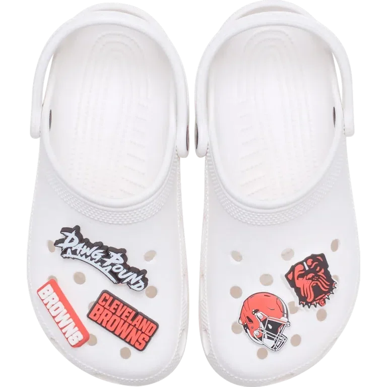 NFL Cleveland Browns, σετ 5 γούρια Jibbitz για παπούτσια NFL Cleveland Browns, σετ 5 γούρια Jibbitz για παπούτσια