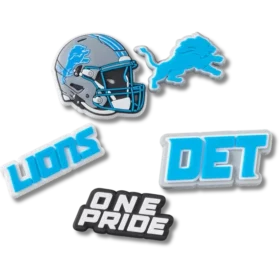 NFL Detroit Lions, σετ 5 γούρια Jibbitz για παπούτσια