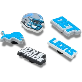 NFL Detroit Lions, σετ 5 γούρια Jibbitz για παπούτσια