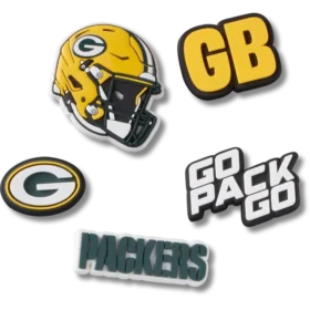 NFL Green Bay Packers, σετ 5 γούρια Jibbitz για παπούτσια