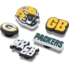 NFL Green Bay Packers, σετ 5 γούρια Jibbitz για παπούτσια NFL Green Bay Packers, σετ 5 γούρια Jibbitz για παπούτσια