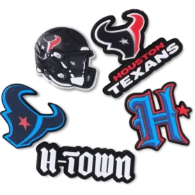 NFL Houston Texans, σετ 5 γούρια Jibbitz για παπούτσια
