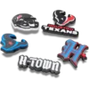 NFL Houston Texans, σετ 5 γούρια Jibbitz για παπούτσια