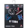 NFL Houston Texans, σετ 5 γούρια Jibbitz για παπούτσια NFL Houston Texans, σετ 5 γούρια Jibbitz για παπούτσια