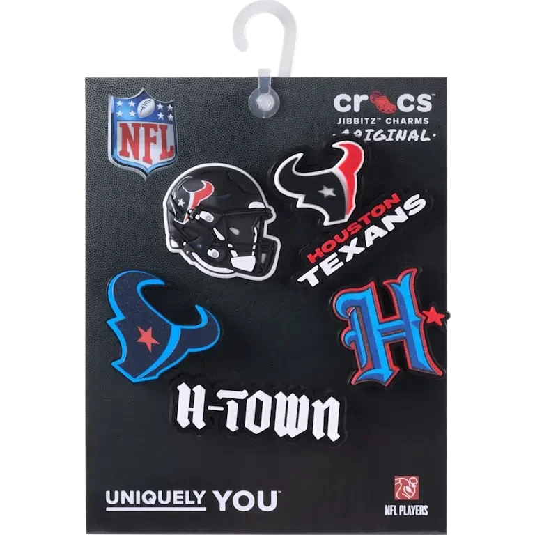 NFL Houston Texans, σετ 5 γούρια Jibbitz για παπούτσια NFL Houston Texans, σετ 5 γούρια Jibbitz για παπούτσια