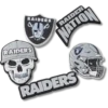 NFL Las Vegas Raiders, σετ 5 γούριας Jibbitz για παπούτσια NFL Las Vegas Raiders, σετ 5 γούριας Jibbitz για παπούτσια