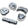 NFL Las Vegas Raiders, σετ 5 γούριας Jibbitz για παπούτσια NFL Las Vegas Raiders, σετ 5 γούριας Jibbitz για παπούτσια