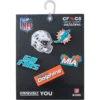 NFL Miami Dolphins Σετ 5 γούρια Jibbitz για παπούτσια NFL Miami Dolphins Σετ 5 γούρια Jibbitz για παπούτσια