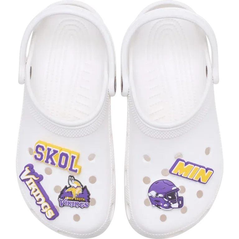 NFL Minnesota Vikings Σετ 5 γούρια Jibbitz για παπούτσια NFL Minnesota Vikings Σετ 5 γούρια Jibbitz για παπούτσια