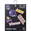 NFL Minnesota Vikings Σετ 5 γούρια Jibbitz για παπούτσια NFL Minnesota Vikings Σετ 5 γούρια Jibbitz για παπούτσια