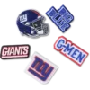 NFL New York Giants, σετ 5 γούρια Jibbitz για παπούτσια NFL New York Giants, σετ 5 γούρια Jibbitz για παπούτσια