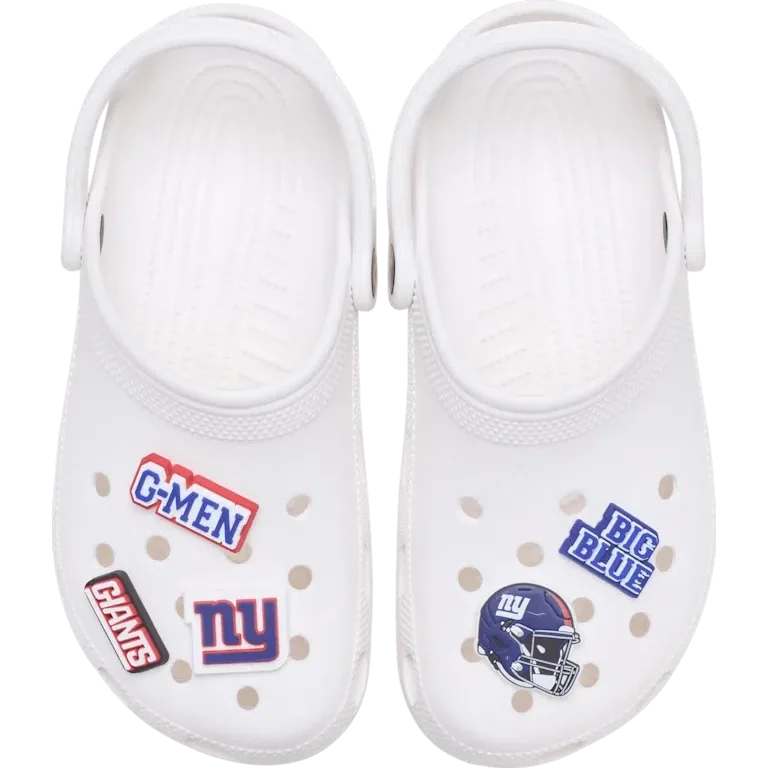 NFL New York Giants, σετ 5 γούρια Jibbitz για παπούτσια NFL New York Giants, σετ 5 γούρια Jibbitz για παπούτσια