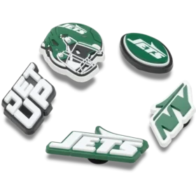 NFL New York Jets, σετ 5 γούριας Jibbitz για παπούτσια