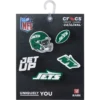 NFL New York Jets, σετ 5 γούριας Jibbitz για παπούτσια NFL New York Jets, σετ 5 γούριας Jibbitz για παπούτσια