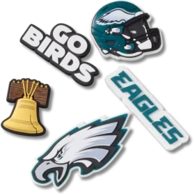 NFL Philadelphia Eagles, σετ 5 γούρια Jibbitz για παπούτσια