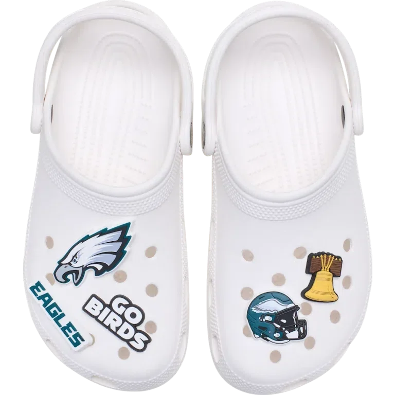 NFL Philadelphia Eagles, σετ 5 γούρια Jibbitz για παπούτσια NFL Philadelphia Eagles, σετ 5 γούρια Jibbitz για παπούτσια
