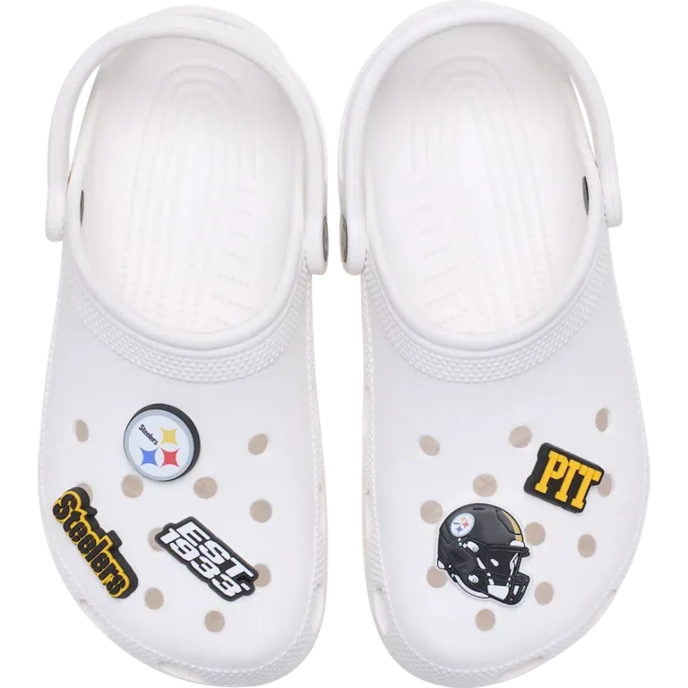 NFL Pittsburgh Steelers, σετ 5 γούρια Jibbitz για παπούτσια NFL Pittsburgh Steelers, σετ 5 γούρια Jibbitz για παπούτσια