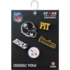NFL Pittsburgh Steelers, σετ 5 γούρια Jibbitz για παπούτσια NFL Pittsburgh Steelers, σετ 5 γούρια Jibbitz για παπούτσια