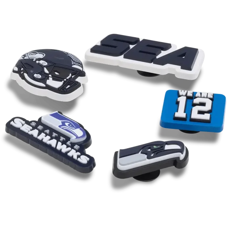 NFL Seattle Seahawks, σετ 5 γούρια Jibbitz για παπούτσια NFL Seattle Seahawks, σετ 5 γούρια Jibbitz για παπούτσια