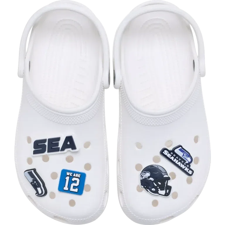 NFL Seattle Seahawks, σετ 5 γούρια Jibbitz για παπούτσια NFL Seattle Seahawks, σετ 5 γούρια Jibbitz για παπούτσια