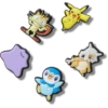 Ποικιλία Pokemon, σετ 5 τεμαχίων Γούρια Jibbitz™