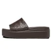 Σανδάλια Brooklyn Croco Shine Slide “Espresso”
