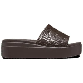 Σανδάλια Brooklyn Croco Shine Slide “Espresso”