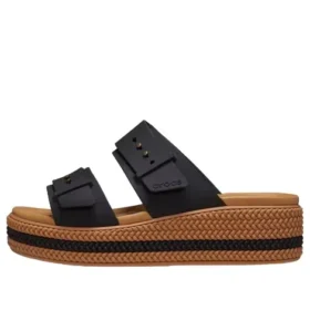 Σανδάλια Brooklyn Woven Buckle “Μαύρο-Καφέ”