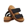 Σανδάλια Brooklyn Woven Buckle “Μαύρο-Καφέ”
