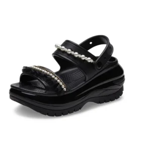 Σανδάλια Mega Crush Pearl Ruffle «Μαύρο»