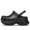 Σανδάλια Small Whale Retro Crocs με παχιά σόλα, μαύρα