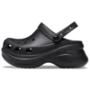 Σανδάλια Small Whale Retro Crocs με παχιά σόλα, μαύρα