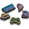 Σειρά 5 γουριών Jibbitz™ «Lights up Neon Gamer»