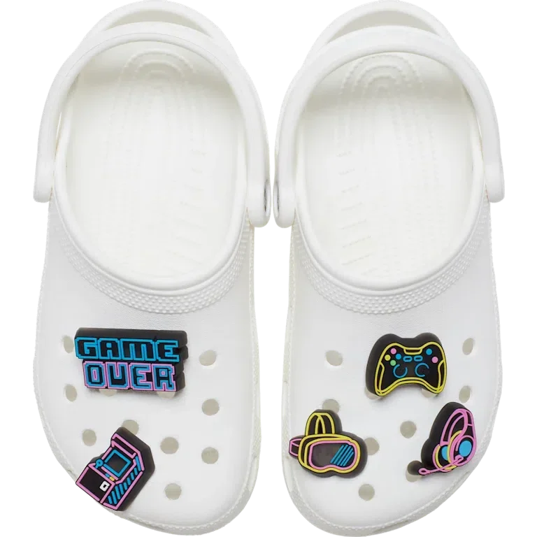 Σειρά 5 γουριών Jibbitz™ «Lights up Neon Gamer» Σειρά 5 γουριών Jibbitz™ «Lights up Neon Gamer»