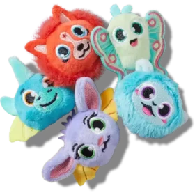 Σειρά 5 γούρων Jibbitz «Fuzzy Fantasy Animals»