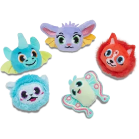 Σειρά 5 γούρων Jibbitz «Fuzzy Fantasy Animals»