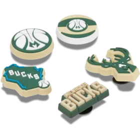 Σειρά 5 γούρων Jibbitz™ «NBA Milwaukee Bucks»
