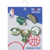 Σειρά 5 γούρων Jibbitz™ «NBA Milwaukee Bucks»