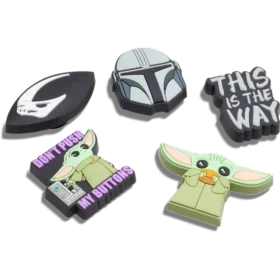 Σειρά 5 τεμαχίων Γούρια Jibbitz™ με θέμα τη σειρά «The Mandalorian» της Disney Σειρά 5 τεμαχίων Γούρια Jibbitz™ με θέμα τη σειρά «The Mandalorian» της Disney